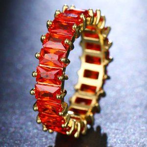 🔥$5 ** New 2023** Red Gemstone Rings